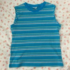 y2k striped muscle tank